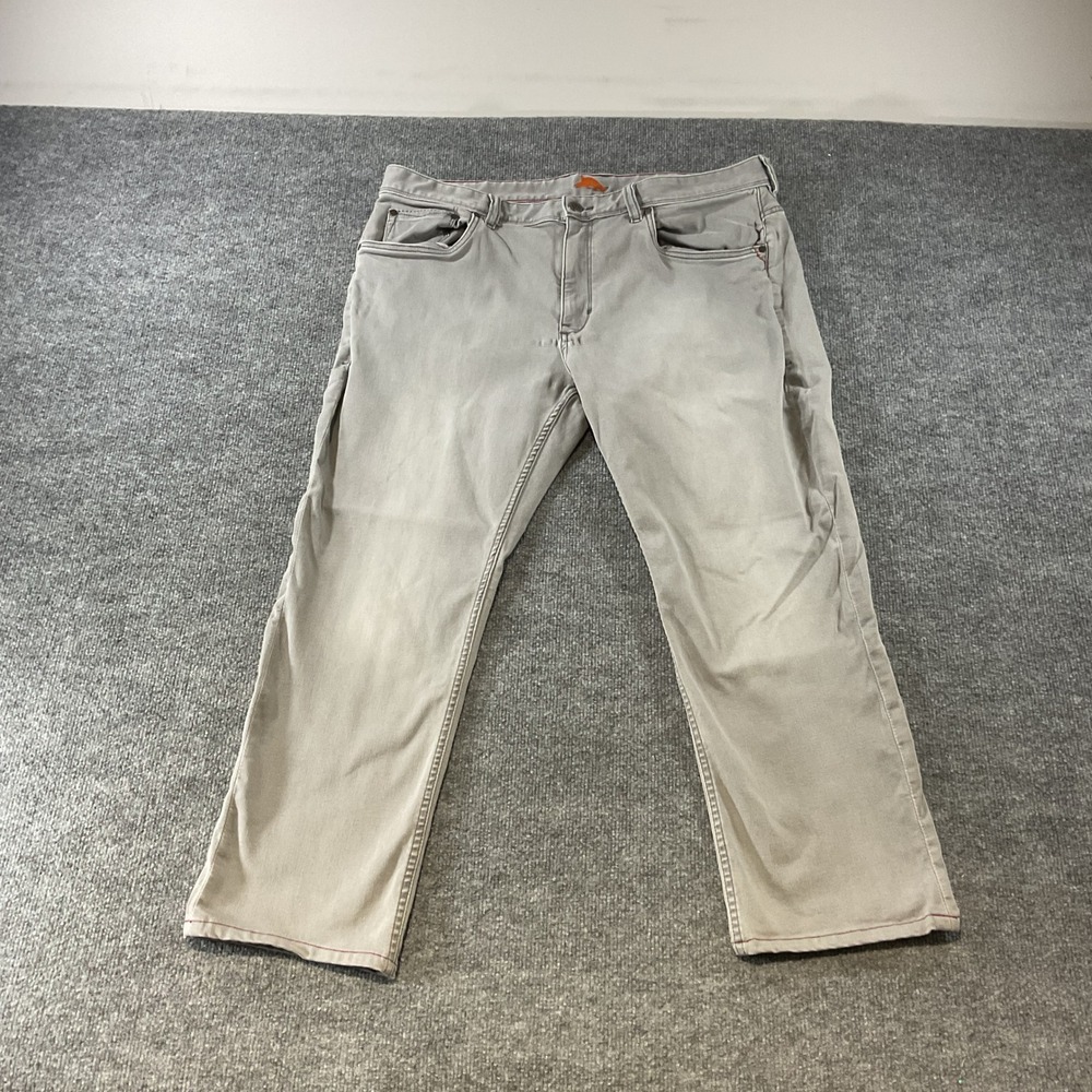 Tommy Bahama Boracay 5-Pocket Pants Mens 40x29 Light Gray Khaki Straight Stretch